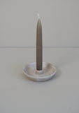 Stoneware Candlestick - Concrete Luster