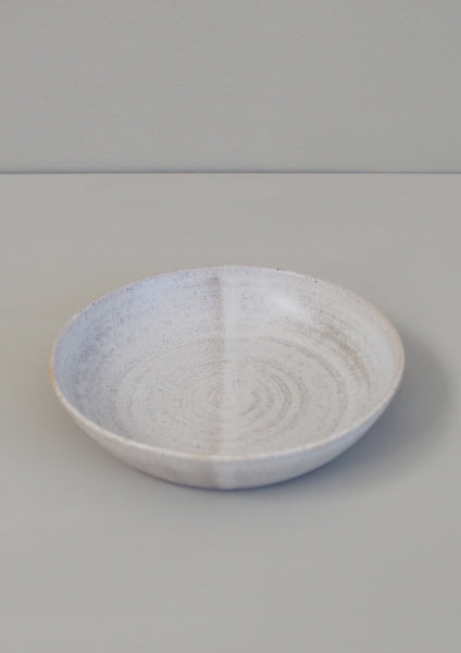 Stoneware Shallow Bowl - Concrete Luster