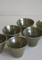 Stoneware Bowl Glossy Olive